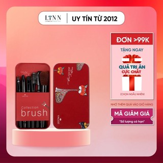 Bộ cọ du lịch hộp sắt 6 cây Vacosi My Darling Travel Brush Set thiết kế gọn gàng xinh xắn cho nàng