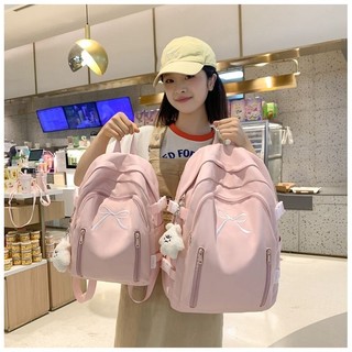 Schoolbag nữ sinh viên đại học thiết kế niche cảm thấy ba lô giá trị cao học sinh trung học đơn giản giải trí ra