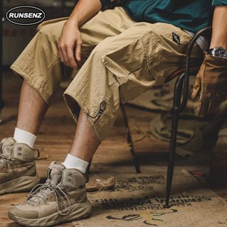 M-8xl Thời Trang Nhật Bản Capri Cargo Quần Nam Túi Lớn Thường Ngày Rời Kaki Plus Size Quần Short