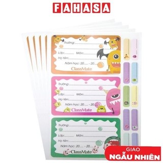 Nhãn vở classmate monster cl-nt223