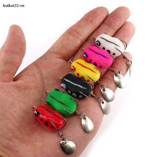Nhái hơi mồi câu cá giả hình ếch sấm sét mềm 3cm / 3.2g super frog lure mồi giả câu cá lóc máy câu cá