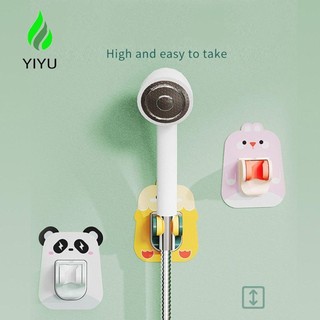 Giá đỡ vòi hoa sen, Giá đỡ đầu vòi hoa sen tự dính gắn tường, Giá đỡ vòi hoa sen bằng nhựa có thể điều chỉnh không đục lỗ hoạt hình Phòng tắm