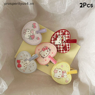 [Prosperityus4] 2 Kẹp Tóc Hoạt Hình Sanrio Hello Kitty Dành Cho Nữ Bé Gái Kawaii Kẹp Bên Kẹp Tóc Kẹp Mỏ Vịt Dễ Thương Phụ Kiện Tóc Trẻ Em [VN]