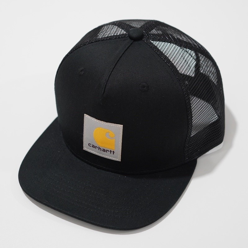 SL1 NAM TRUCKER SNAPBACK HAT TOPI LELAKI DEWASA JARING CARHARTT ĐEN