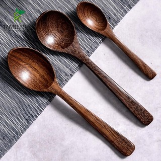 Muỗng gỗ cán dài phong cách Nhật Bản chất liệu thân thiện với môi trường
