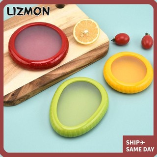 Hộp Bảo Quản LIZMON, Hộp Tươi Trái Cây Sáng Tạo Mini, Phim Silicon Chất Lượng Cao Kín Hộp Bảo Quản chanh Bơ Có Thể Tái Sử Dụng