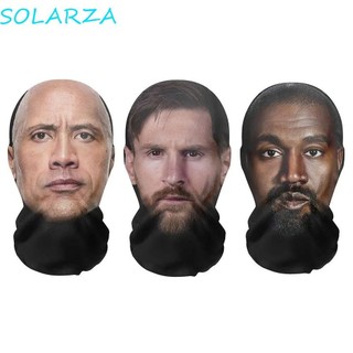 Mặt nạ liền mạch 3D SOLARZA, Khăn quàng cổ in hình mặt ngộ nghĩnh Mặt nạ in 3D, Hip Hop Ice Silk Người nổi tiếng Kem chống nắng Ice Silk Head Mask Cosplay