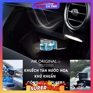 Bộ khuyến tán nước hoa xe hơi công nghệ Plasma Air Original pro lọc không khí công nghệ mới nước hoa 4 mùi 3 lớp