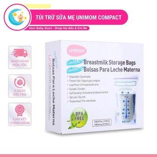 Túi trữ sữa Unimom Compact không có BPA 210ml - Túi đựng sữa mẹ Unimom