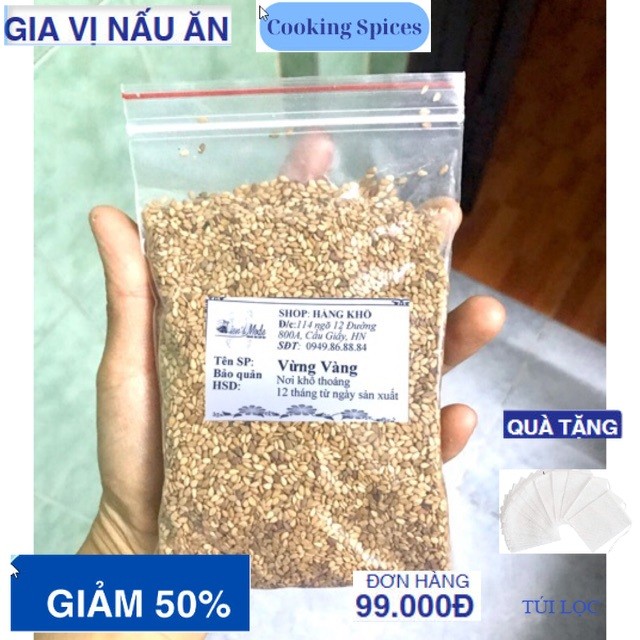 200gr Vừng vàng (vừng còn vỏ)