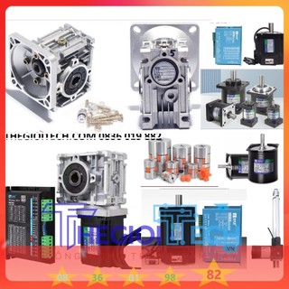 Hộp số giảm tốc nmrv nmrv30 030 040 50 động cơ bước hybrid step servo ac motor size 57 60 80 86