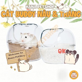 Cát BUDDY Nâu 🐹FREESHIP🐹 1KG Cát Buddy Ấn Độ Cát Vệ Sinh Cát Lót Chuồng Hamster, Mèo v.v
