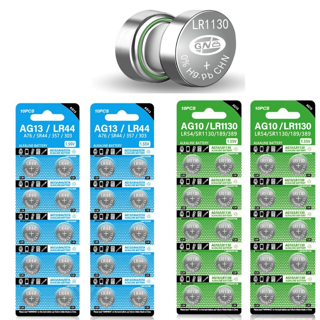 Vỉ 10 viên pin cúc áo AG13/LR44 AG10 / LR1130 FAIRY