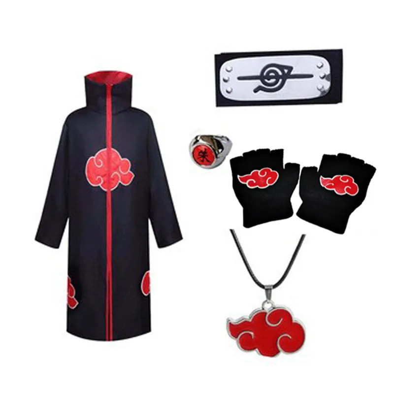 Anime Quần Áo Akatsuki Áo Itachi Cosplay Trang Phục Trẻ Em Đau Deidara Lạ Mắt Halloween Phù Hợp Với 