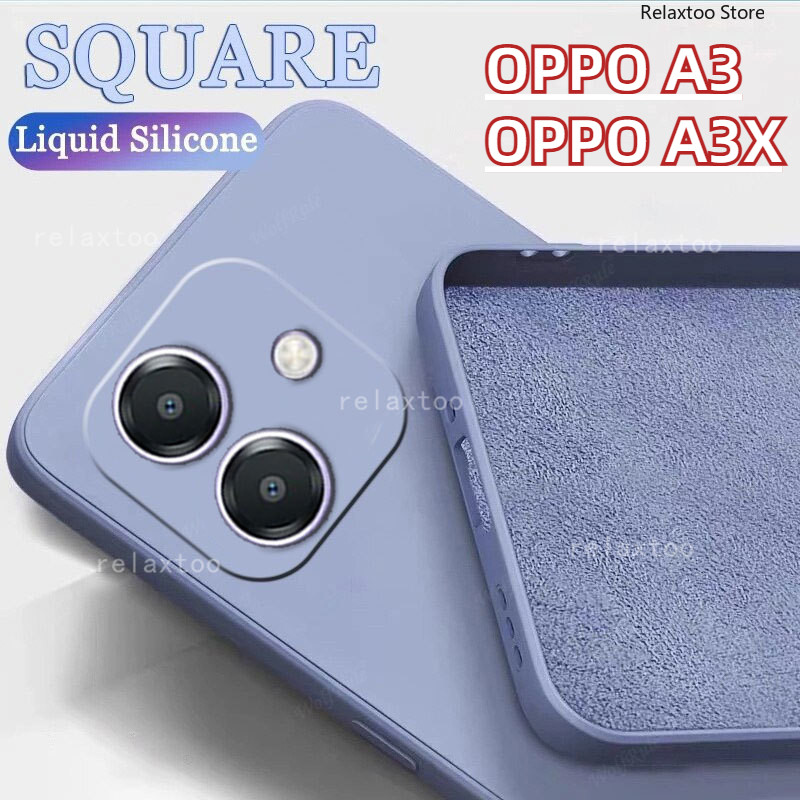 Ốp điện thoại dạng lỏng hình vuông OPPO A3X 5G cho OPPO A3X A3 X OPPOA3x 4G 5G CPH2681 Vỏ điện thoại