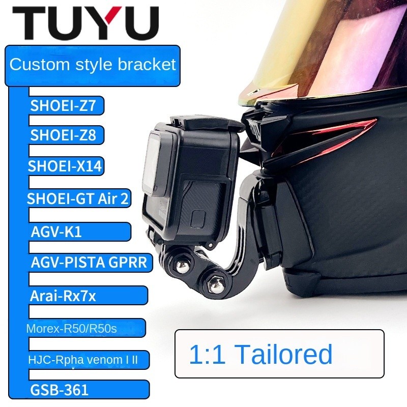 Agv SHOEI ARAI Venom Máy Ảnh Thể Thao Mũ Bảo Hiểm Giá Đỡ GoPro Phụ Kiện Đi Xe Máy