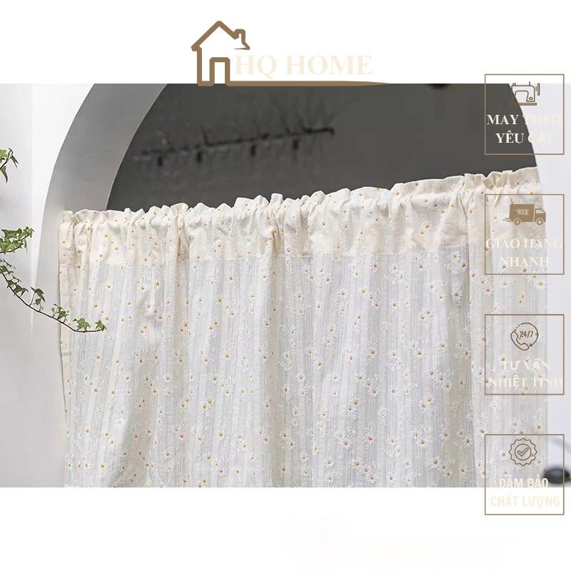 Rèm,Màn hoạ tiết Hoa cúc Daisy thơ mộng
