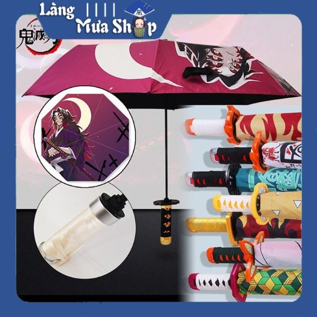 Ô dù Umbrela che nắng mưa Hình Katana của Samurai  Anime/Manga One Piece, Kimetsu No Yaiba, Naruto (