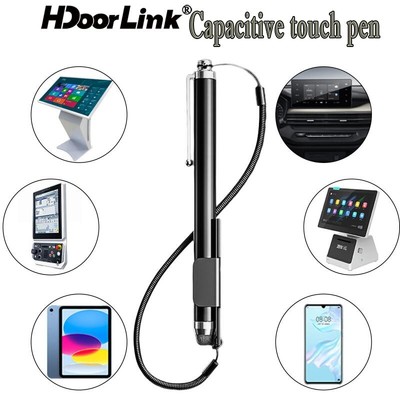 Hdoorlink Điện Dung Đa Năng Máy Tính Bảng Stylus Bút Điện Trở Với Dây Lò Xo Bút Màn Hình Cảm Ứng Cho Điện Thoại Máy Tính Bảng