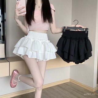 Chân Váy Phong Cách múa ba lê Mẫu Mới Mùa Hè Thiết kế cạp cao cảm giác ngọt ngào và cay bánh phồng váy ngắn chống hở chữ a