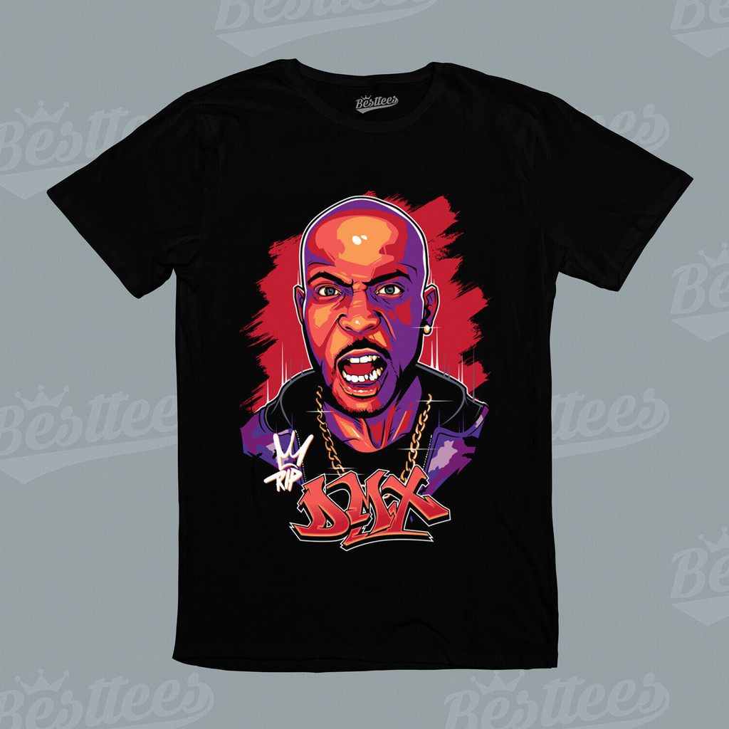 Rapper Hip Hop Dmx Music Gangster Rip Áo thun họa tiết hoạt hình