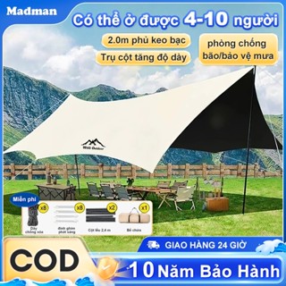 Tấm tăng lều tank bạt che nắng chống mưa bạt lót cắm trại du lịch dã ngoại dày rộng, màu săc mát mẻ