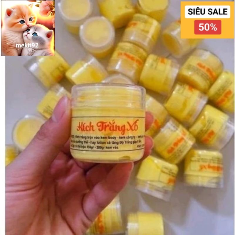 Kem kích trắng X6