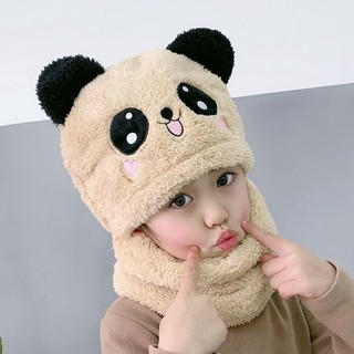  Mũ Trẻ Em Bé Gái Bé Trai Mùa Thu Đông Ấm Áp Mũ Cotton Chống Lạnh Bảo Vệ Tai Mũ Chống Lạnh Tai Gấu Dễ Thương Chui Đầu 
