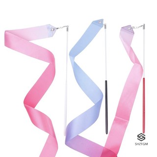 [Shztgm] Ruy Băng Khiêu Vũ 2M Nhịp Điệu Cô Gái Nghệ Thuật Thể Dục Dụng Cụ Ballet Streamer Cần Xoay Mưa Dính Huấn Luyện Thể Thao Ruy Băng Vũ Công Cây Đũa Phép Mới