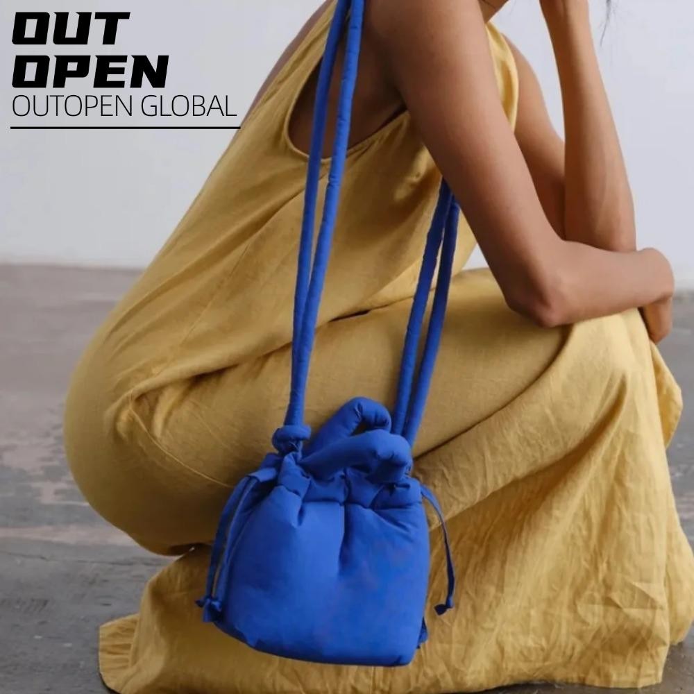 Túi Tote Puffer, Túi Đeo Vai Mini Cotton Đệm, Thời Trang Nylon Xuống Mềm Puffer Nữ Túi Xách Nữ