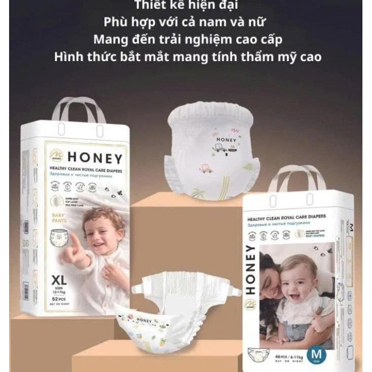 Bỉm quần /dán Honey Premium