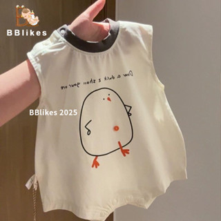 Quần áo trẻ em mùa hè ~ Bộ áo liền quần không tay mỏng siêu dễ thương thời trang cho bé trai