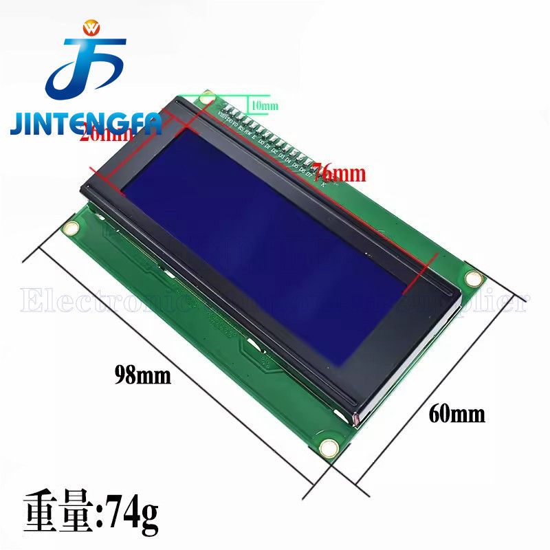 LCD2004 + I2C 2004 20x4 2004A Màn hình xanh / xanh HD44780 Nhân vật LCD / w IIC / I2C Mô-đun chuyển 