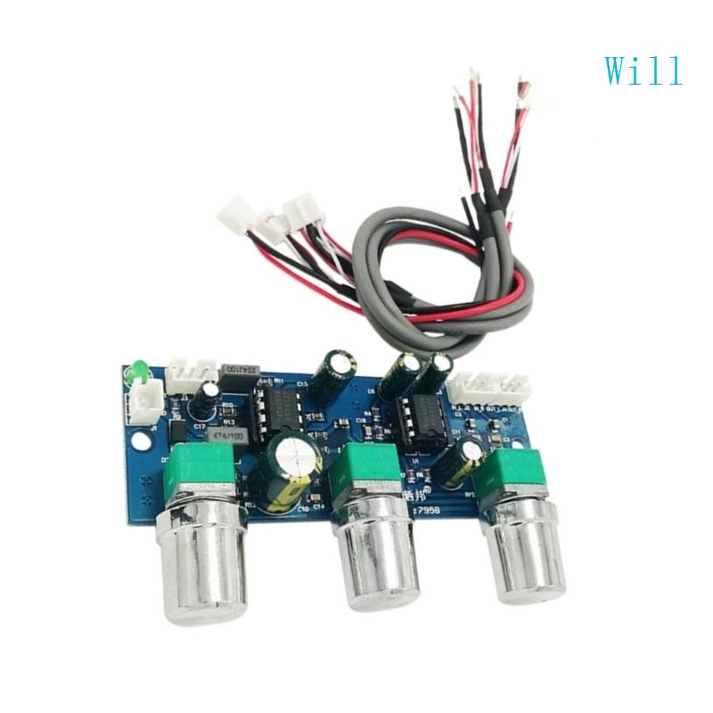 Will NE5532 2 1CH Preamp Module Điều khiển tông màu thụ động và mạch lọc loa siêu trầm