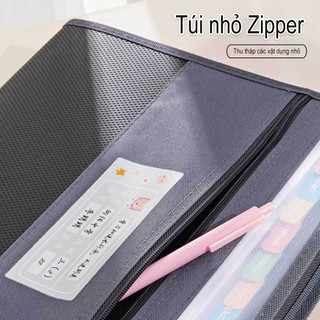 Bag of office A4 documents with Zipper key multiple classification