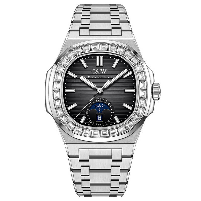 Đồng Hồ Nam I&W Carnival 735G3 Chính Hãng Full Box Chống Nước Kính Sapphire BH5 Năm (Máy Cơ Tự Động)