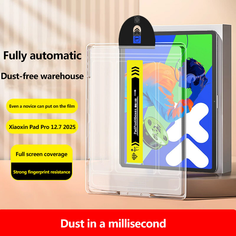 Tự Động Lắp Đặt Bộ Kính Cường Lực Cho Lenovo Idea Tab Pro 12.7 2025 TB373FU Xiaoxin Pad Pro 12.7 202