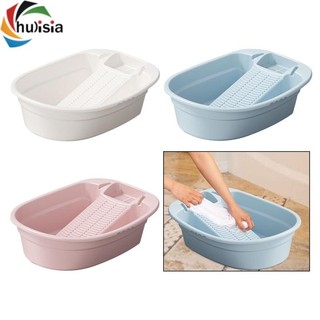  chulisia Chậu Rửa Đa Năng Nhà Hộ Gia Đình Lưu Vực Washtub Với Tích Hợp Washboard Cho Quần Áo Quần Lót Áo Giặt 