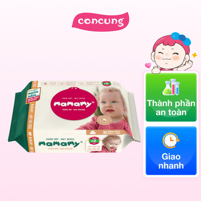 Khăn ướt Mamamy không mùi (30 tờ)
