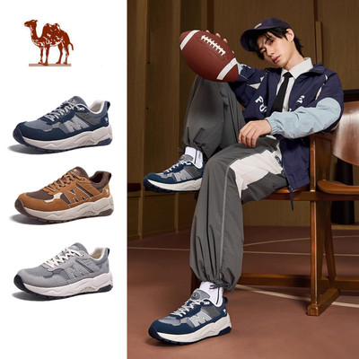 CAMEL CROWN  Giày Nam Lưới Thoáng Khí Giày Nam Đế Dày Tăng Chiều Cao Giày Thể Thao