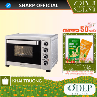 Lò nướng 38 Lít Sharp Chính hãng, Tặng nhiều phụ kiện nướng, 12 chức năng EO-A384RCSV-ST - CHEAP CSA