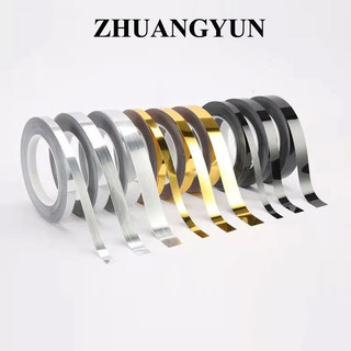 Cuộn 50m / cuộn băng keo dán viền gạch sàn nhà màu vàng / bạc chống thấm nước