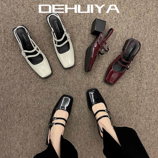 DEHUIYA Giày Cao Gót nữ Mũi Nhọn giày nữ GIÀY SANDAL Tự nhiên Đẹp mắt Đế êm Điểm nhấn FGL2460WO1 28Z240710