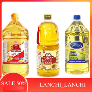 dầu ăn simply , mezan gold , neptune , meizan đậu nành 2L Lan Chi