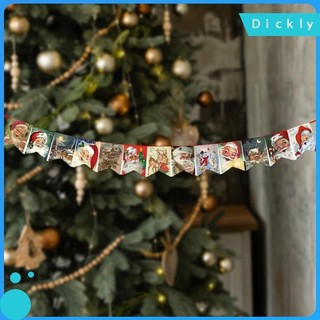 Dickly bộ 13 lá cờ treo trang trí tiệc giáng sinh