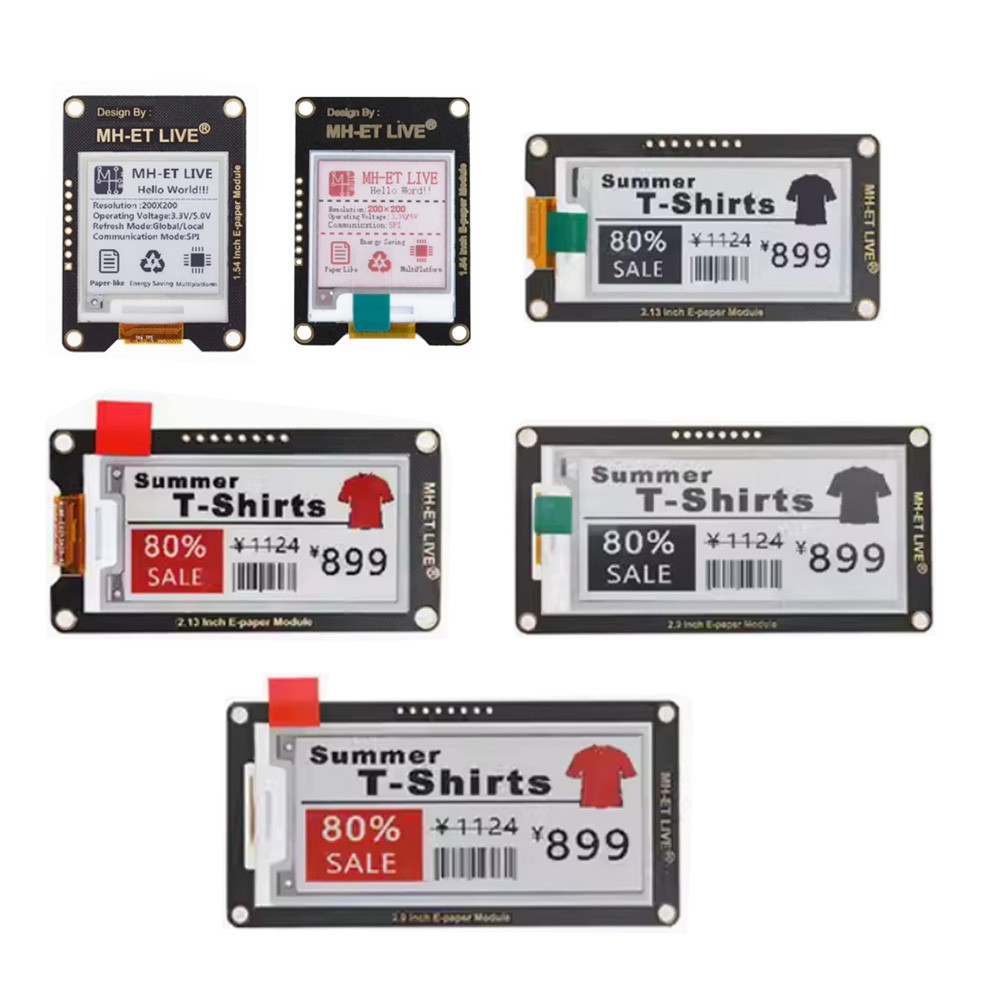 2.9 "2.9 Inch 1.54" 1.54 Inch 2.13 "2.13 Inch E-Ink E-Ink Module EInk UNO STM32 Raspberry PI ESP32