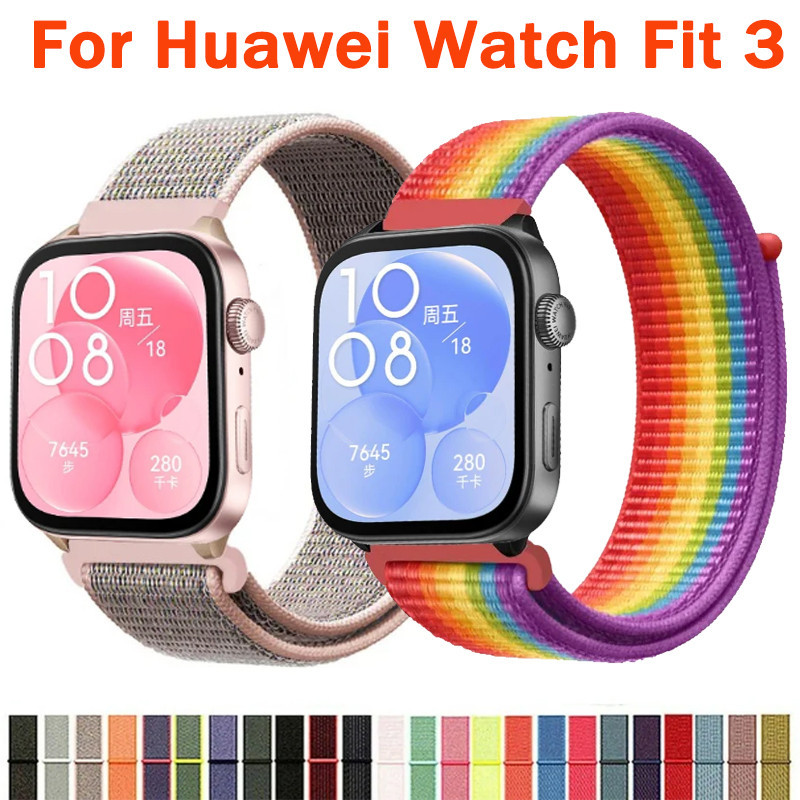 Vòng đeo tay Nylon cho Huawei Watch Fit 3 dây đeo Đồng hồ thông minh Dây đeo cổ tay cho Huawei Watch