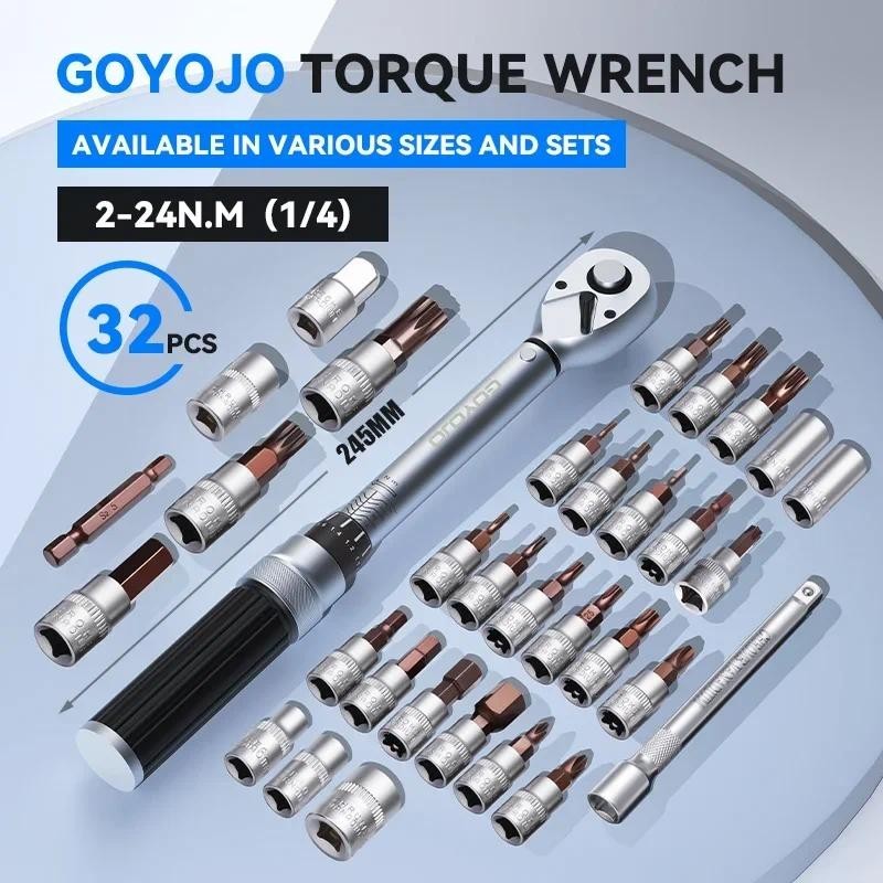 Cờ Lê Mô-men Xoắn Inch 2 Đến 24 Nm Mới Trong Xe ĐạpTorque Cờ Lê Bộ Bảo Trì Công Cụ Cho Đường Bộ Xe Đ