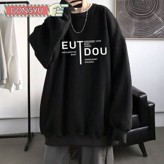 Áo nỉ đa năng cổ tròn in hình thời trang hợp thời trang DONGYU dành cho nam