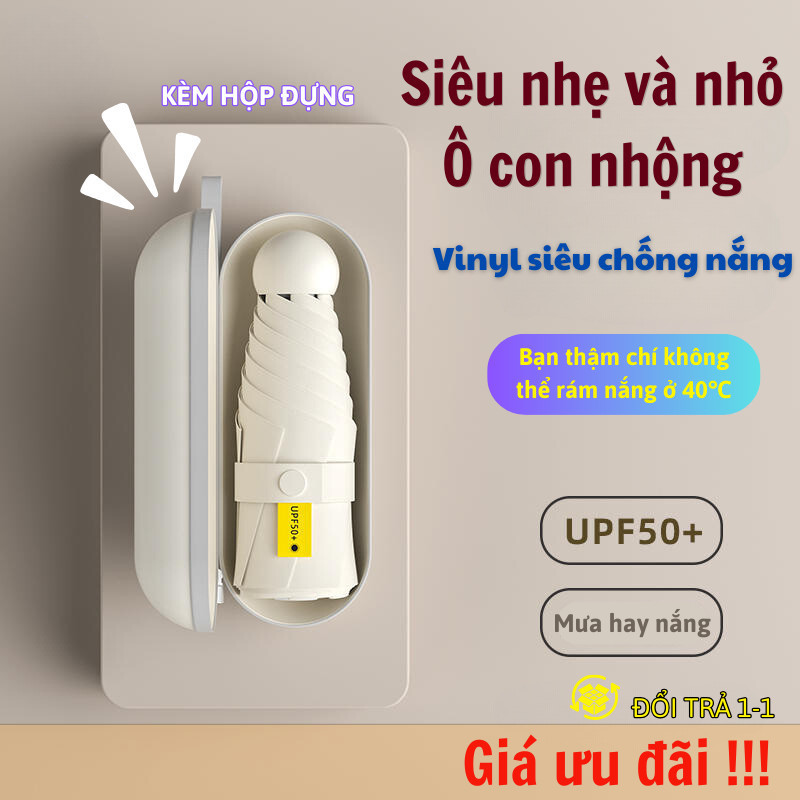 Ô Gấp Mini Chống Nắng Lily's decor house Dù Che Nắng Cực Tốt Chống Thấm Nước Nhỏ Gọn Tiện Lợi Cho Bé